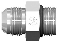 12-8 F5OX-S MALE JIC 37 DEGREE FLARE TO MALE STRAIGHT THREAD O-RING (SAE) ADAPTER